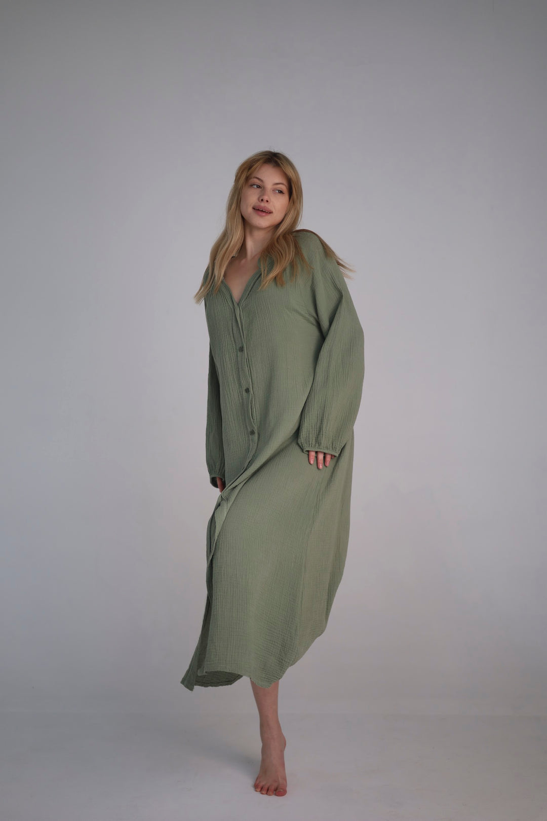 khaki relaxed fit dress
