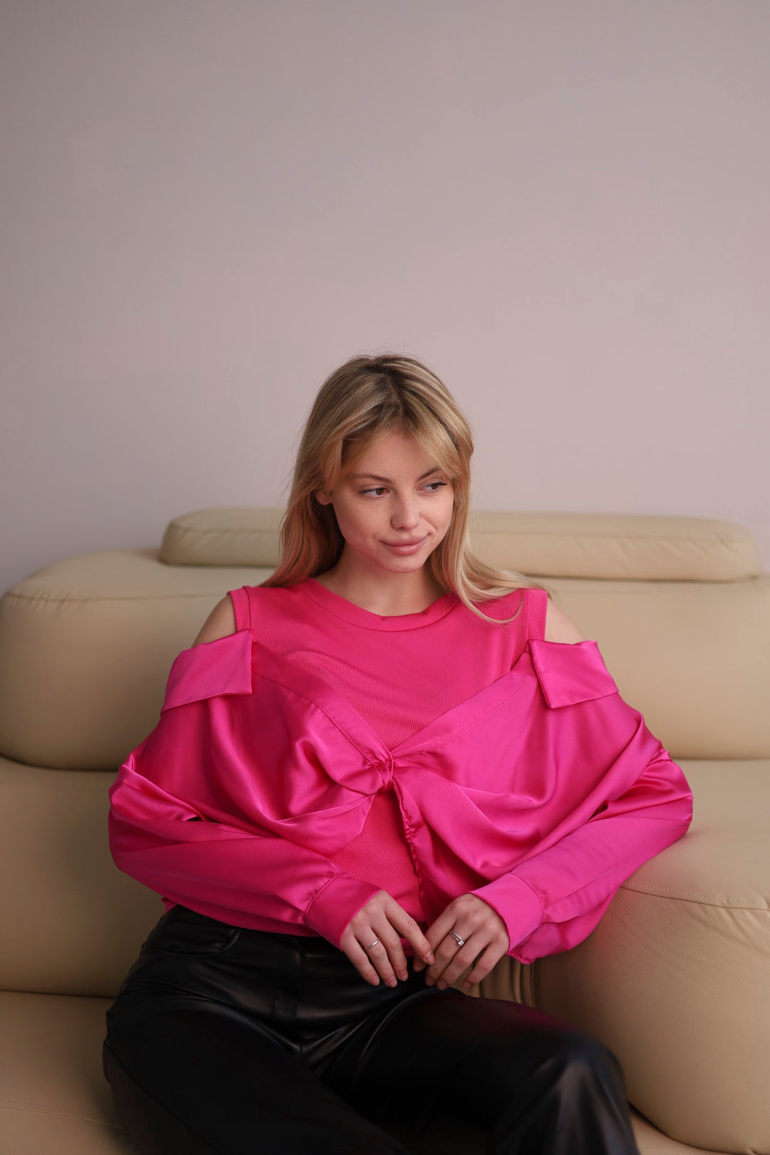 Pink blouse
