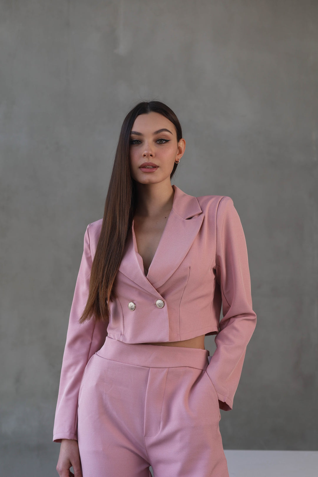 Pink two-piece classy set