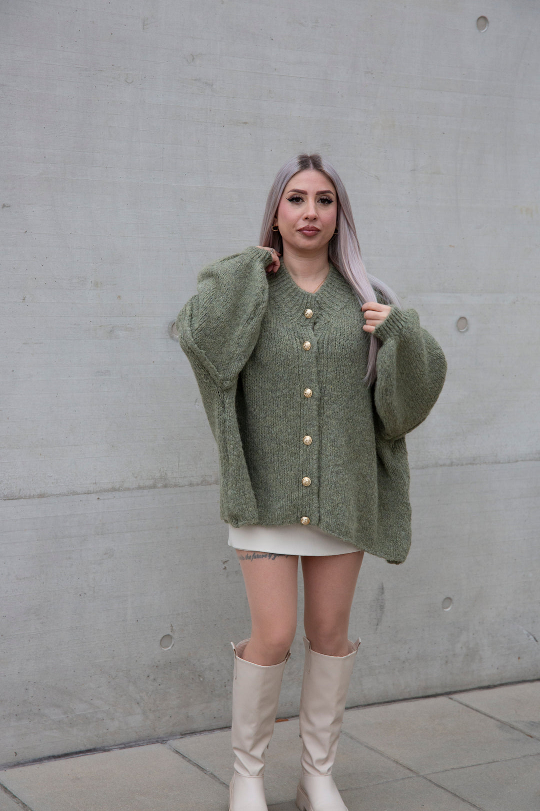 oversized cardigan