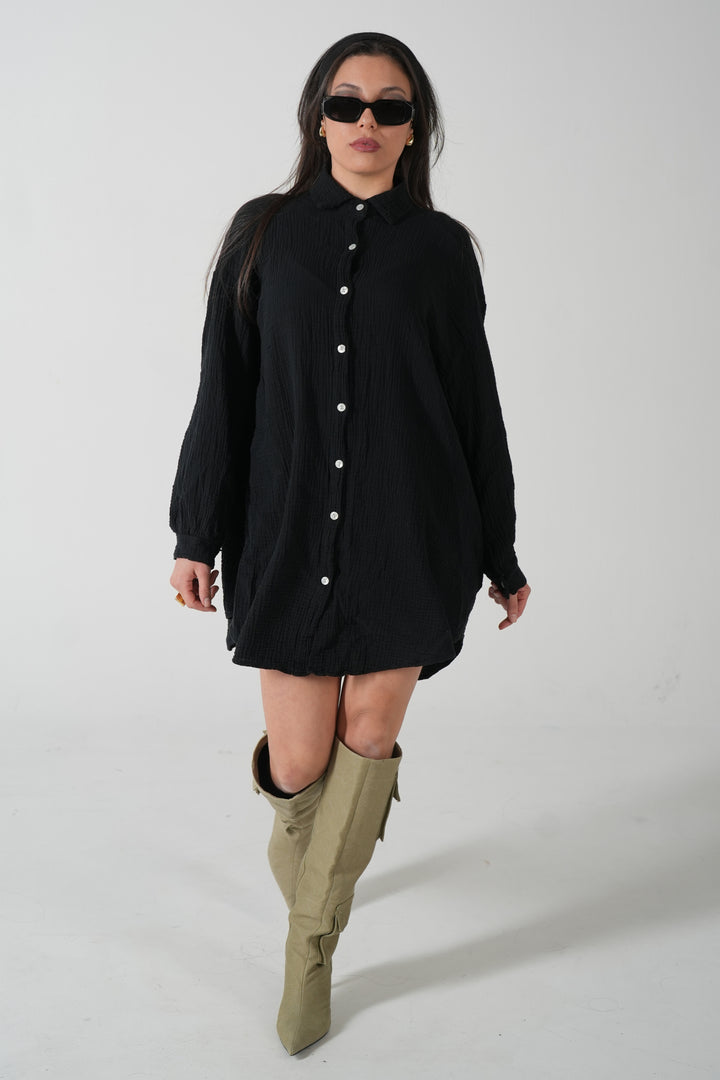 Lang OVERSIZE MUSSELIN BLUSE