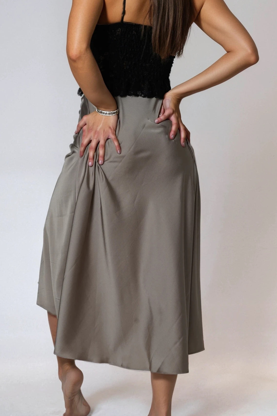 Taupe Olive Skirt