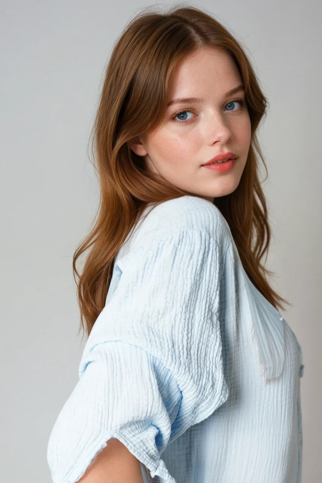 Light Blue Blouse