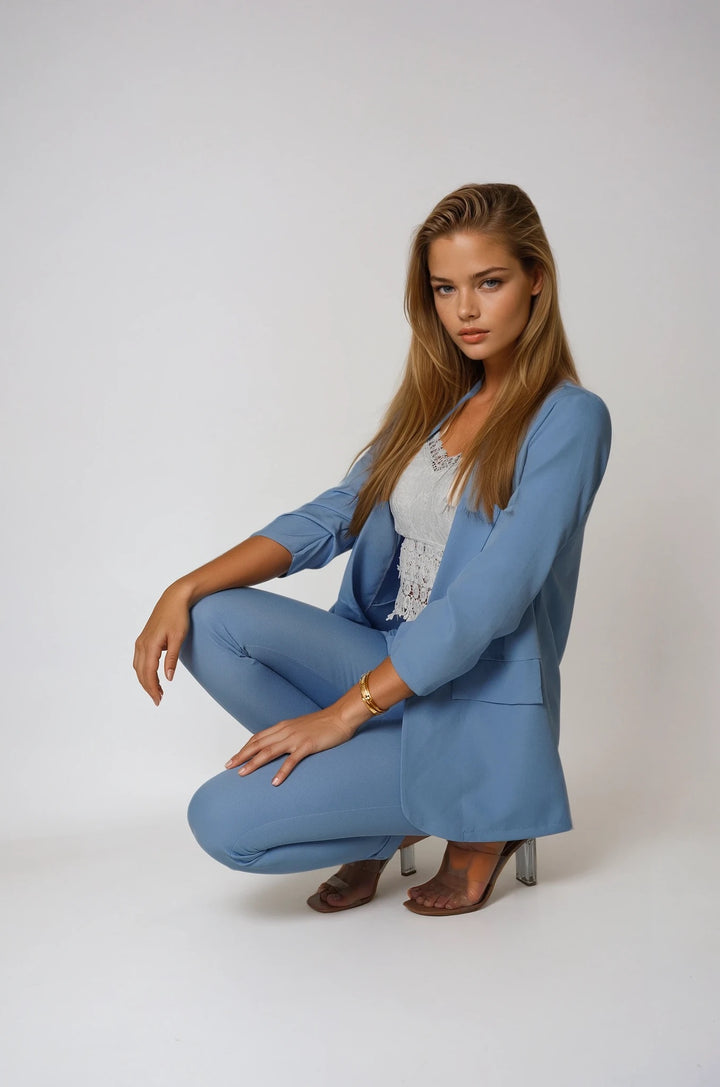Blue two-piece set
