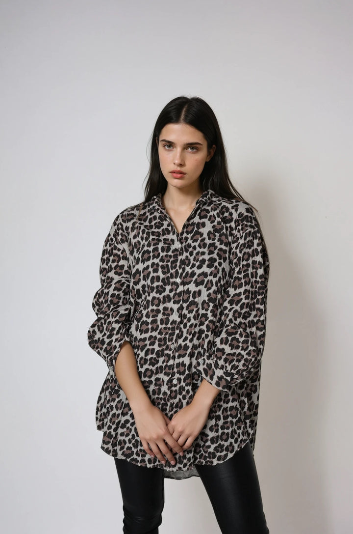 Oversize Musselin Bluse Leo