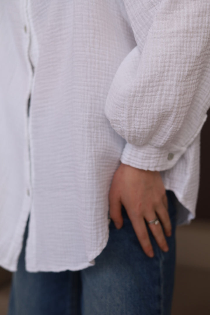 White Oversize Blouse