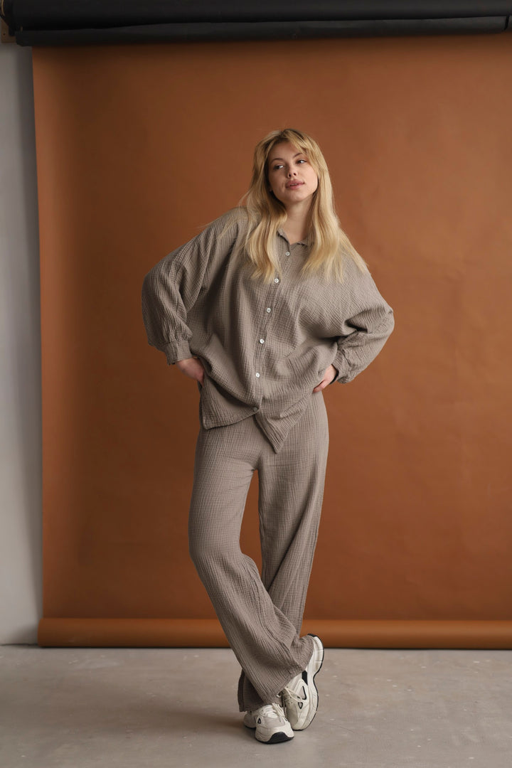 Taupe Two-Peice set