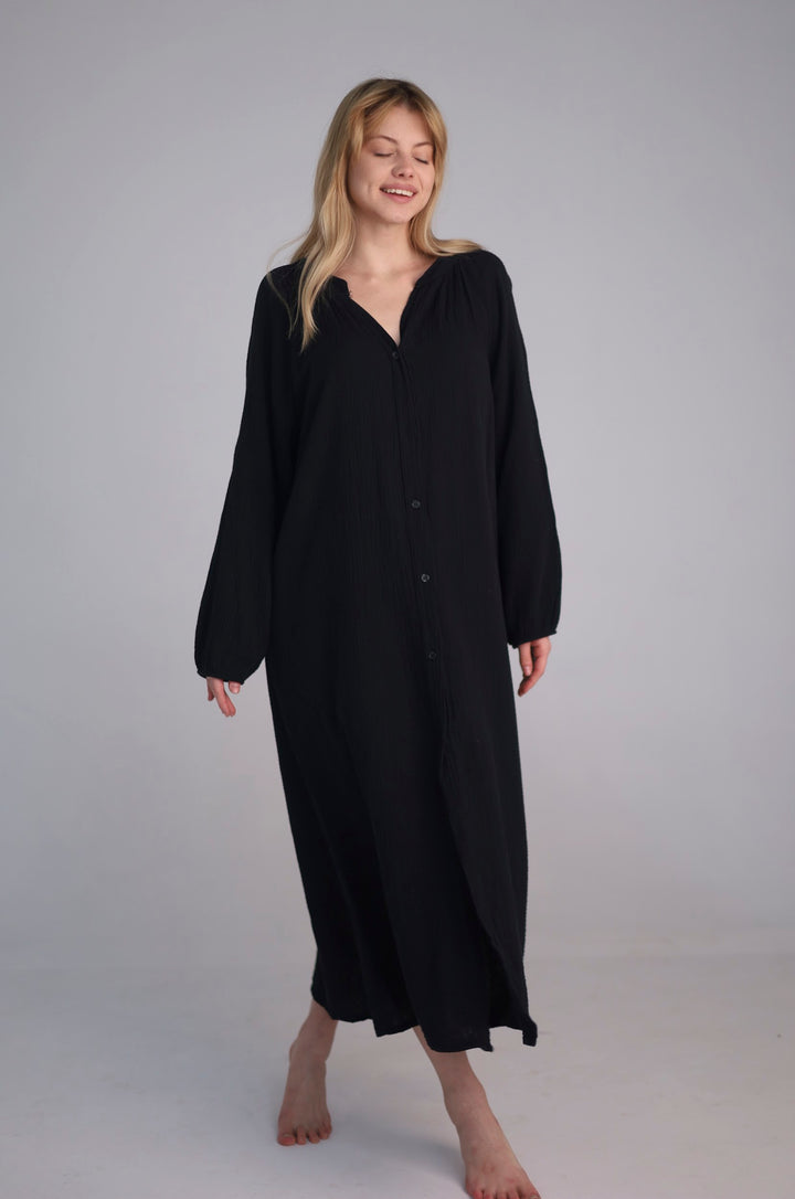 Black relaxed fit dress