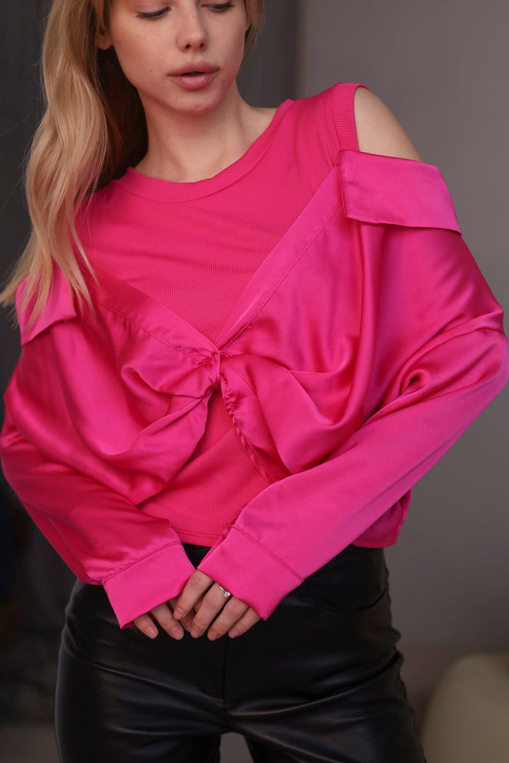 Pink blouse