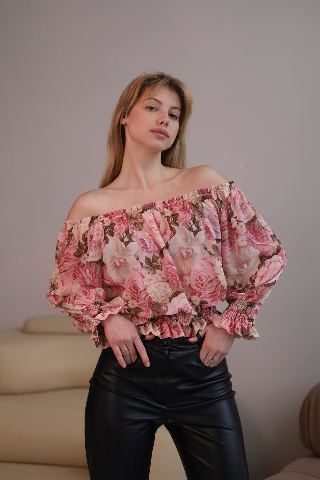 rose Floral print Blouse