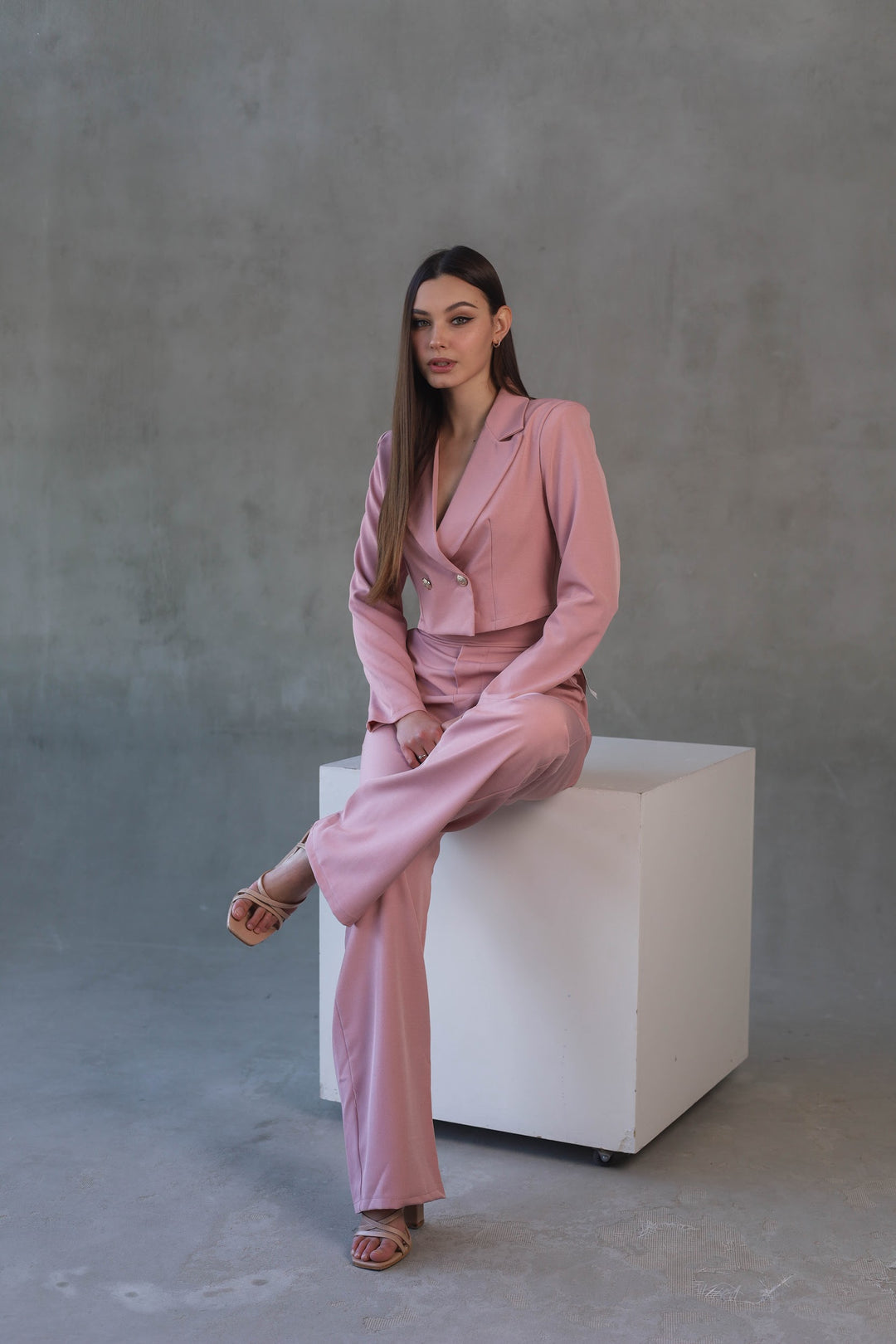 Pink two-piece classy set