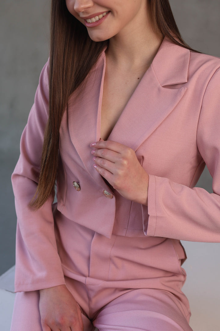 Pink two-piece classy set