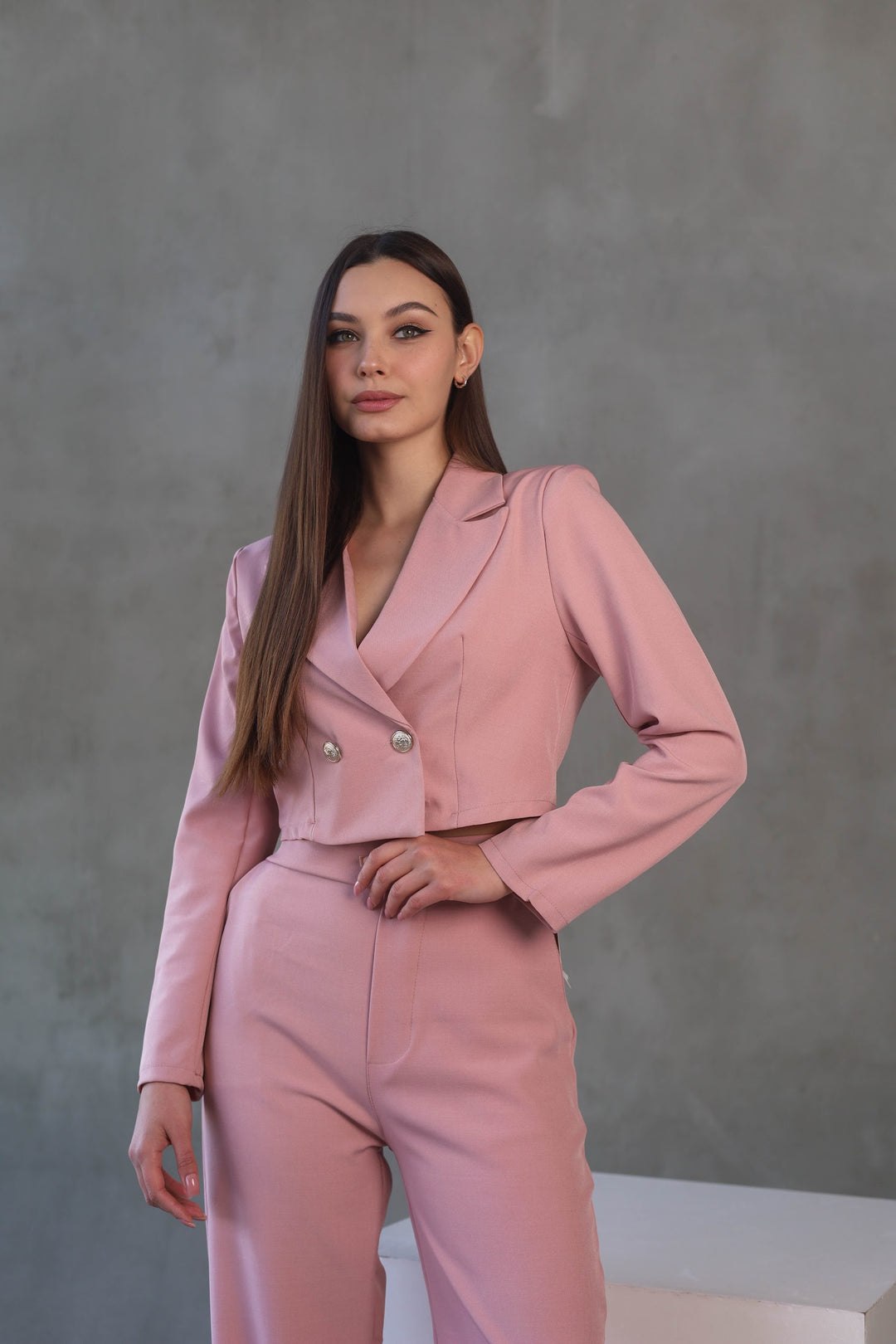Pink two-piece classy set