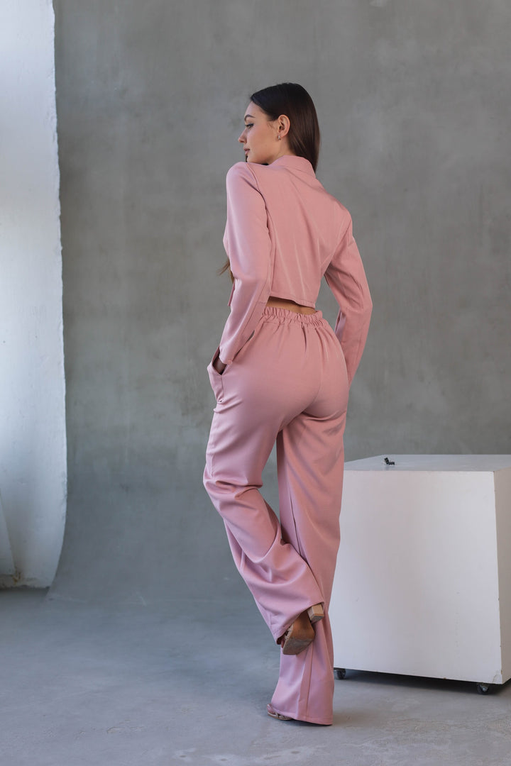 Pink two-piece classy set