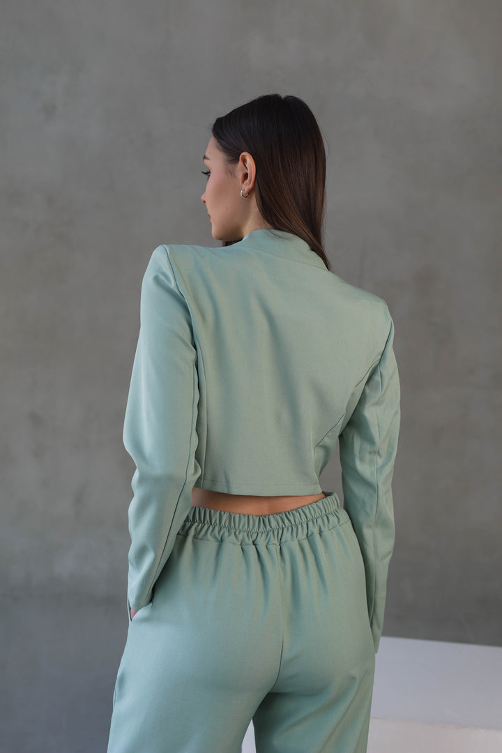 mint two-piece classy set