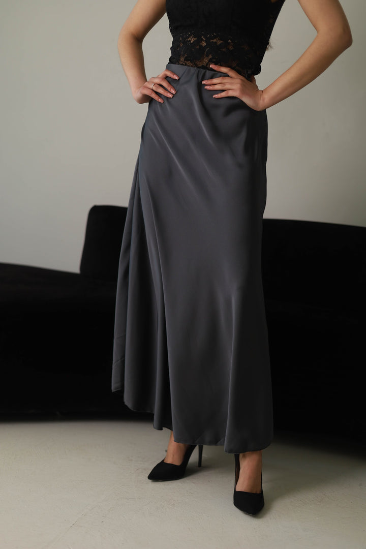 Dark grey skirt