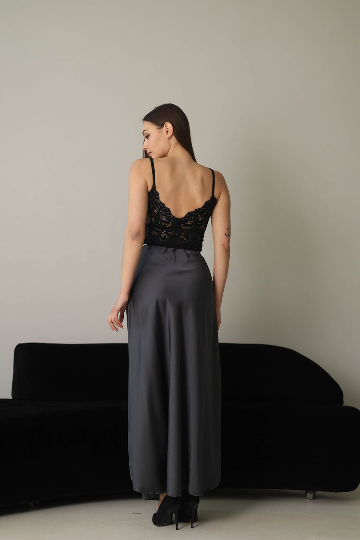 Dark grey skirt