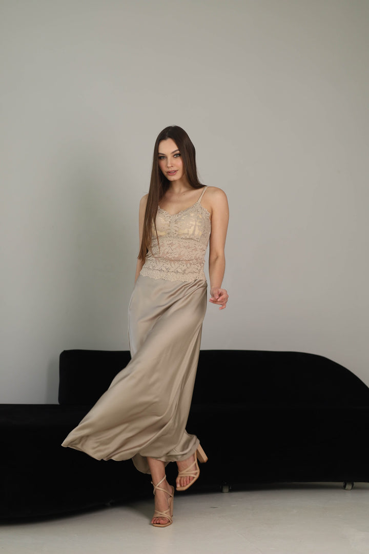 Beige skirt