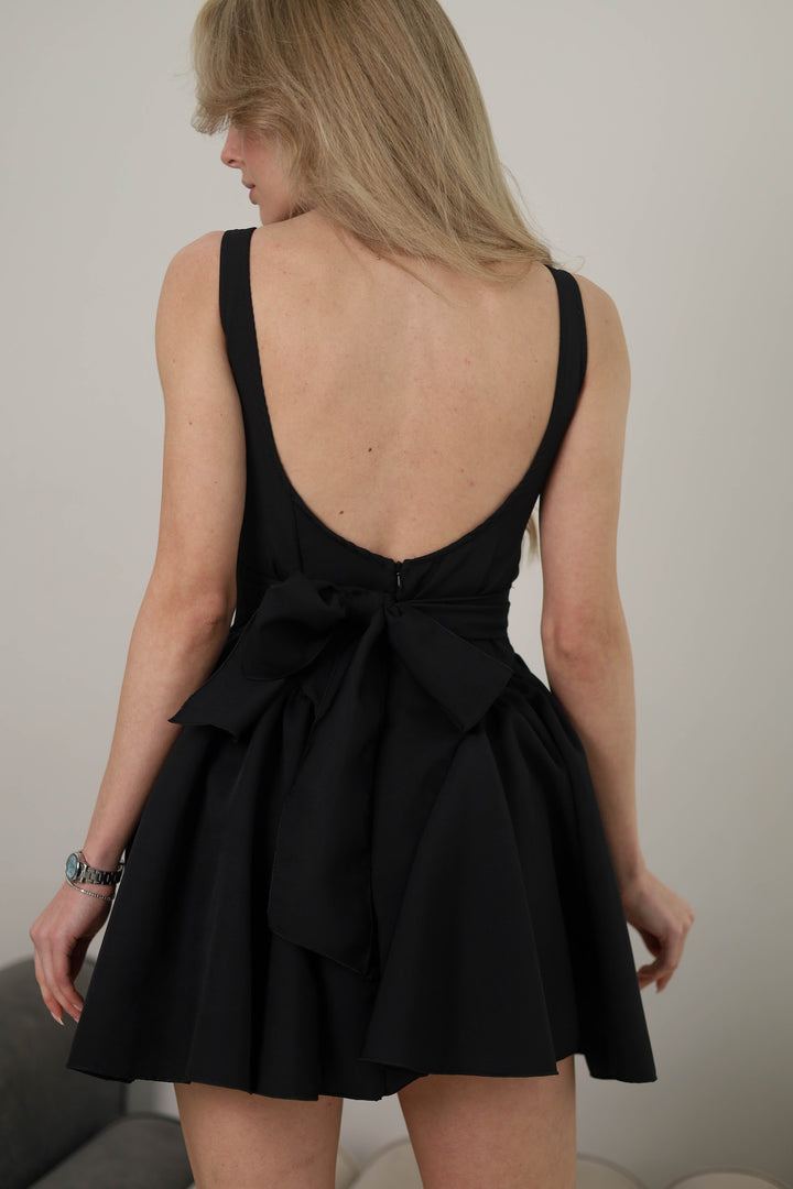 Black short dress