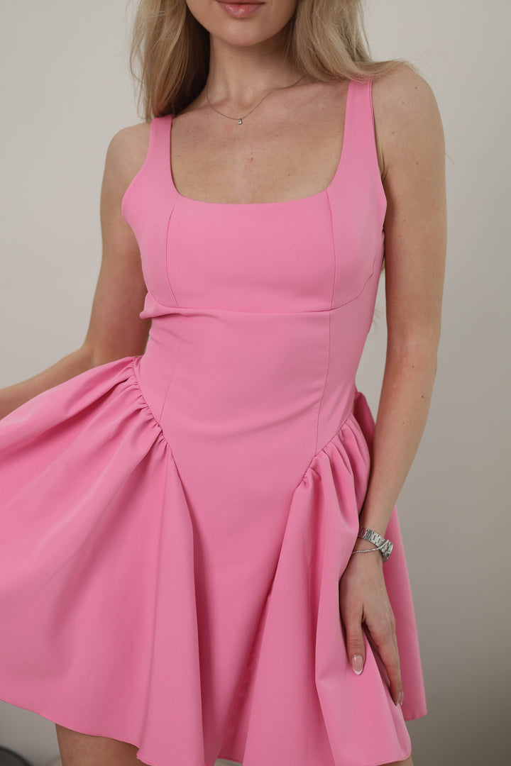Pink short dress
