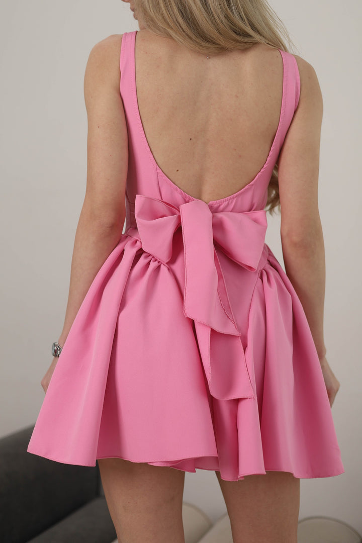 Pink short dress