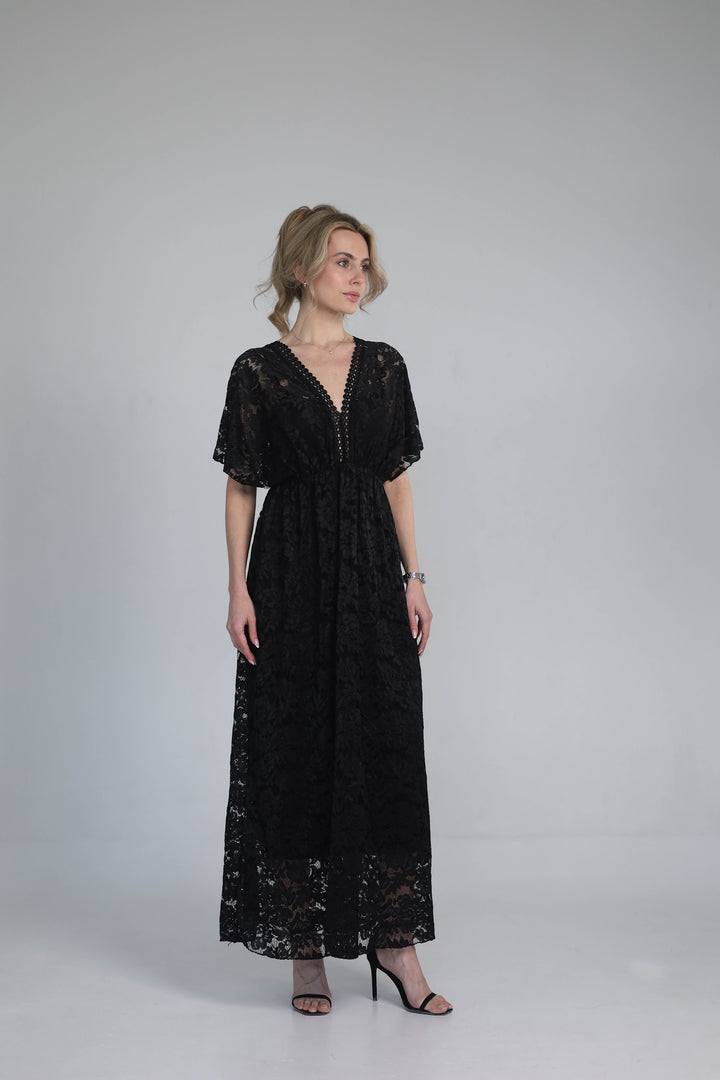 Black maxi dress