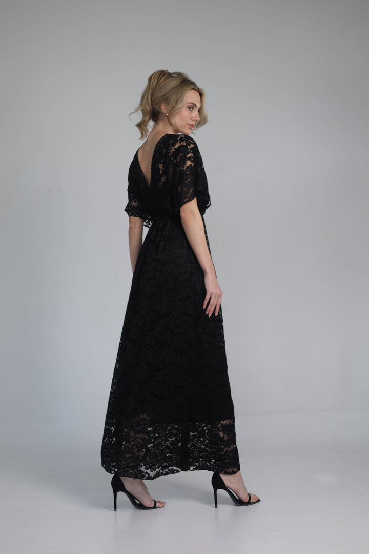Black maxi dress