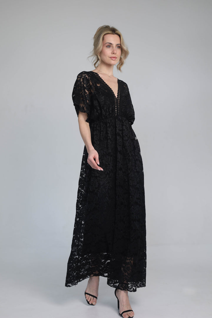 Black maxi dress