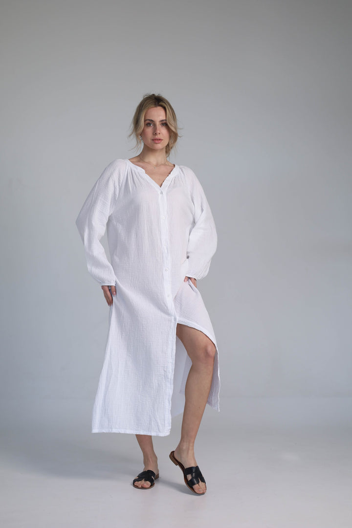 White relaxed fit dress