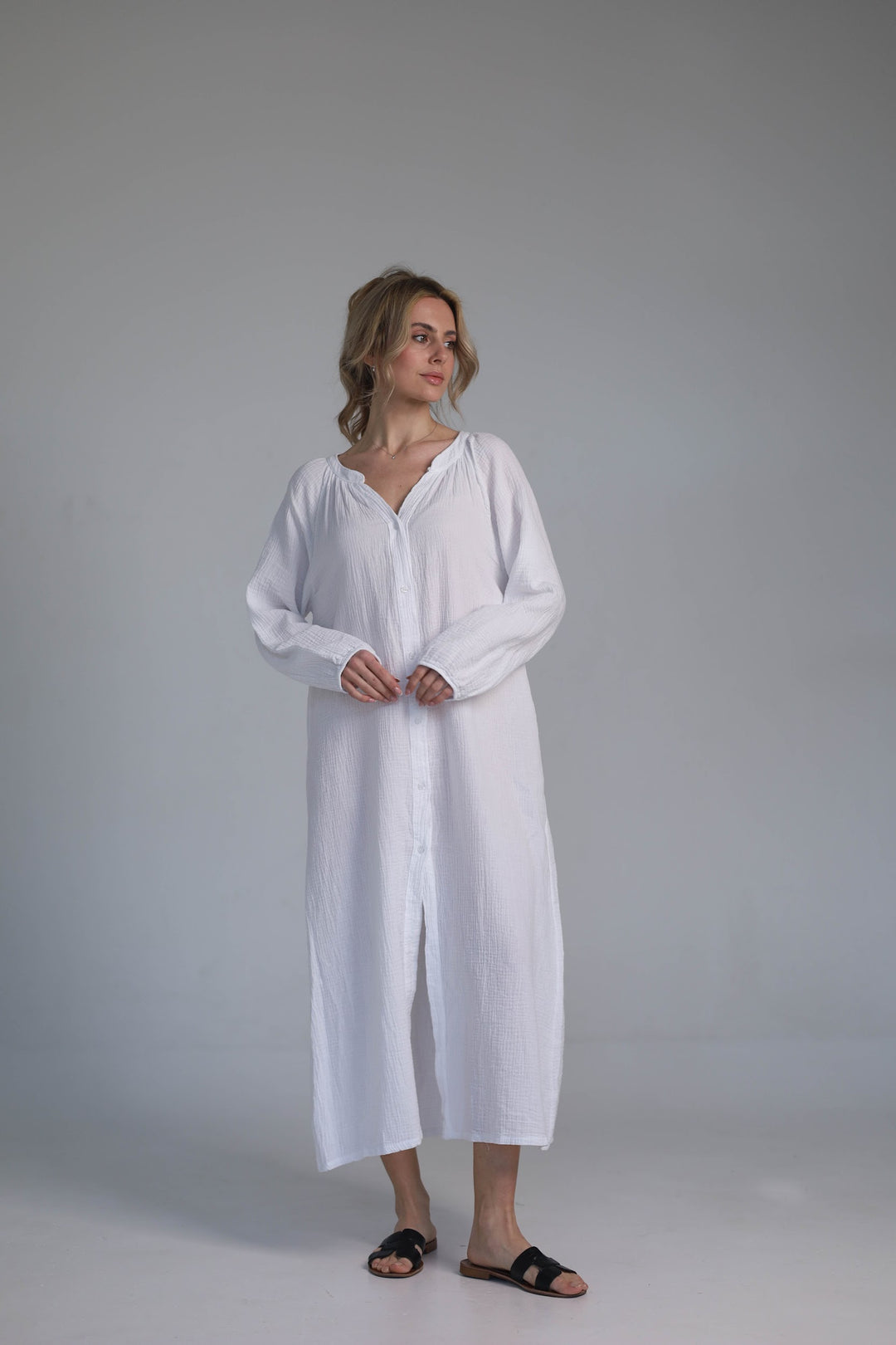White relaxed fit dress