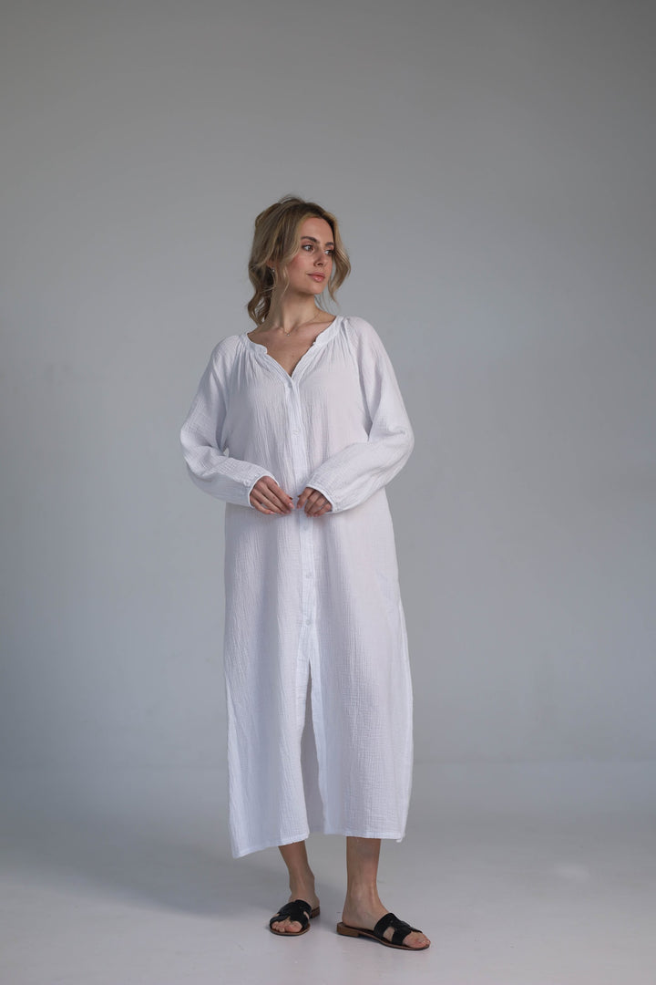 White relaxed fit dress