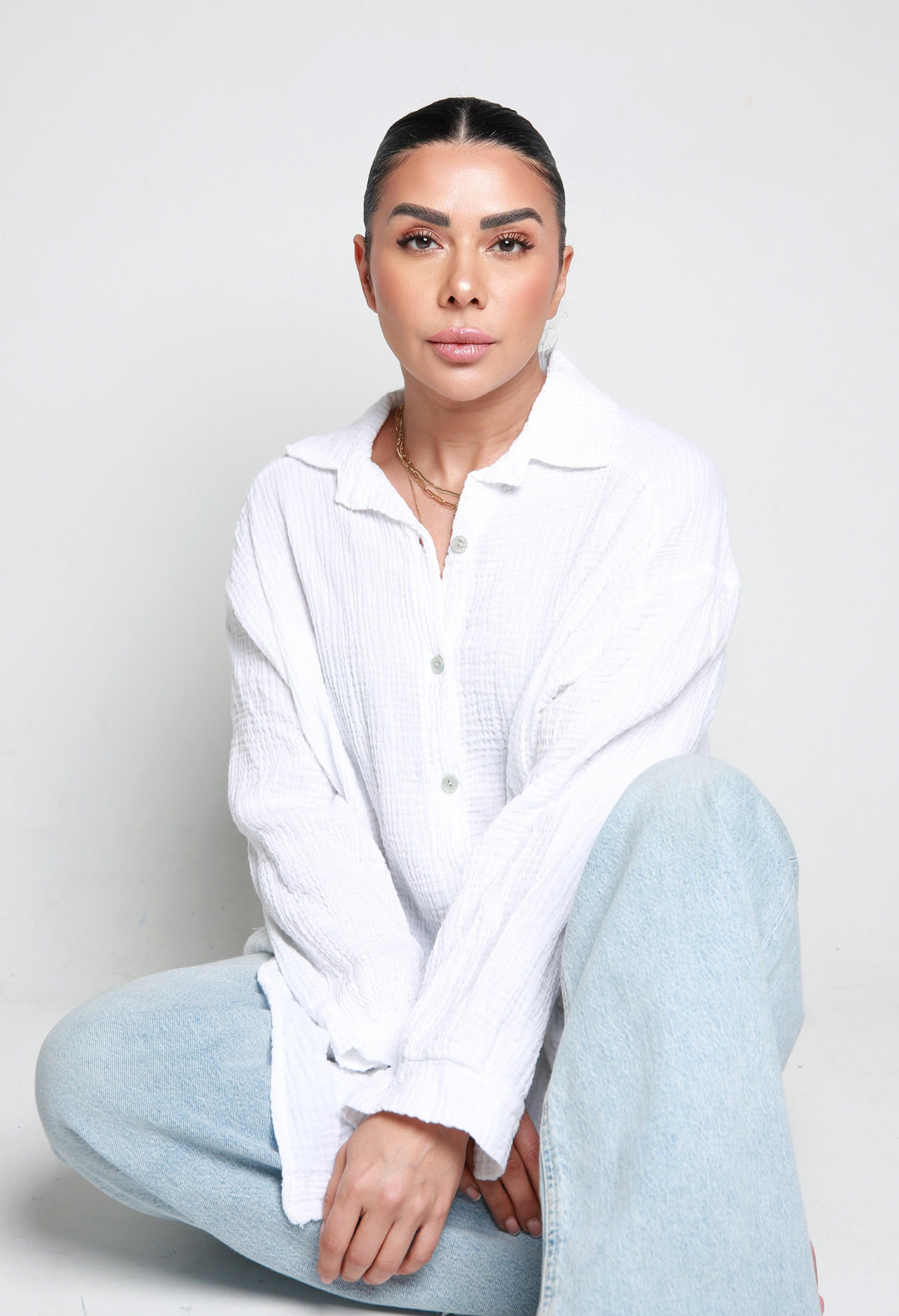 OVERSIZE MUSLIN BLOUSE