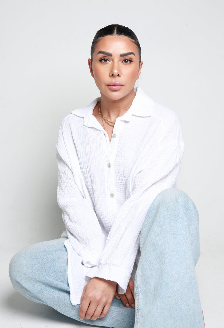 OVERSIZE MUSLIN BLOUSE
